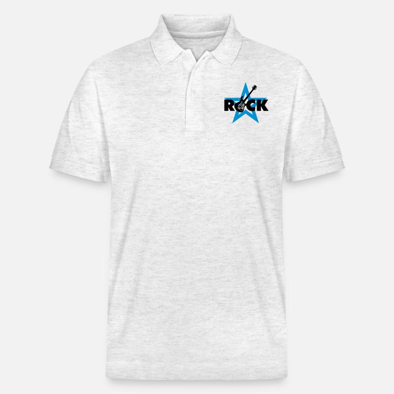 rock_star_042013_c_3c - Polo PREPSTER bio Stanley/Stella Unisexe - blanc chiné