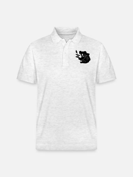 koala - Stanley/Stella Unisex Bio-Poloshirt PREPSTER - Weiß meliert