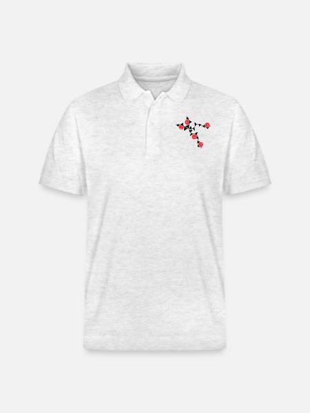 Vrilles de fleurs - Polo PREPSTER bio Stanley/Stella Unisexe - blanc chiné