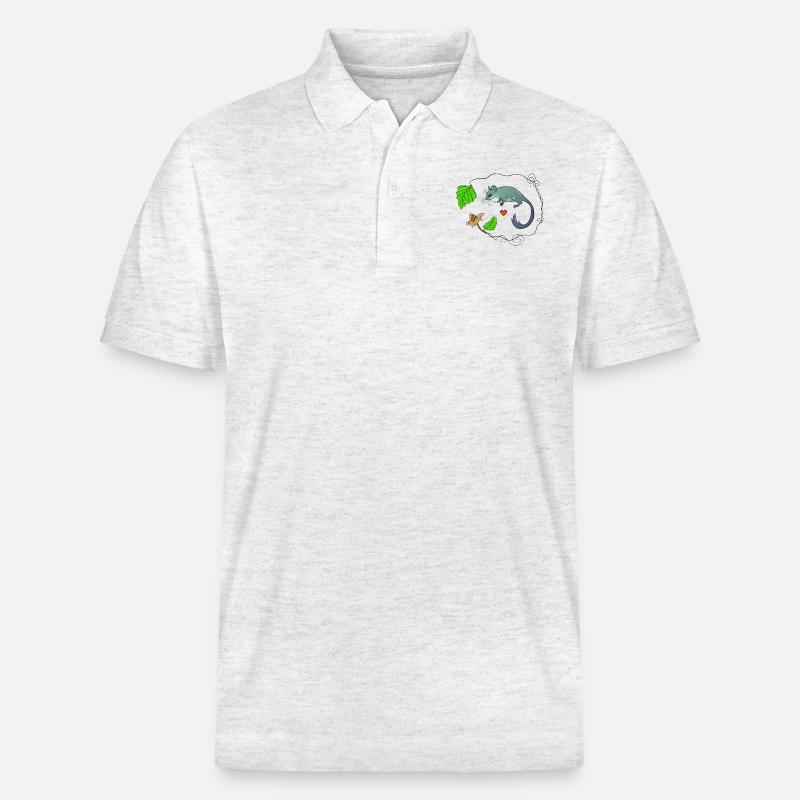 Siebenschläfer - Stanley/Stella Unisex Bio-Poloshirt PREPSTER - Weiß meliert