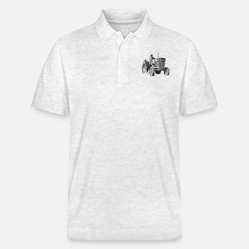 Alter Traktor - Stanley/Stella Unisex Bio-Poloshirt PREPSTER - Weiß meliert