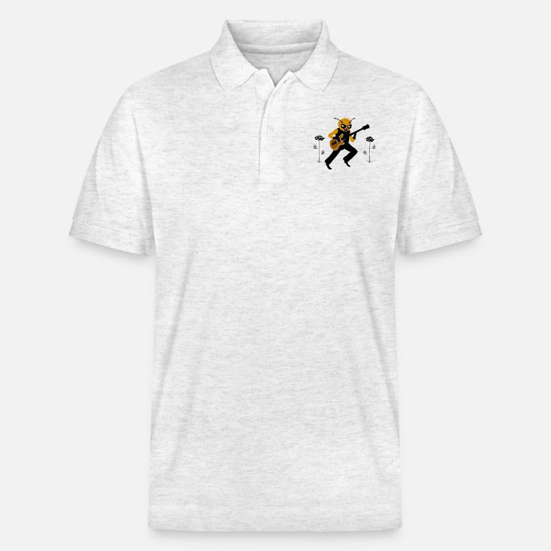 Buzz Hendrix - Stanley/Stella Unisex Bio-Poloshirt PREPSTER - Weiß meliert