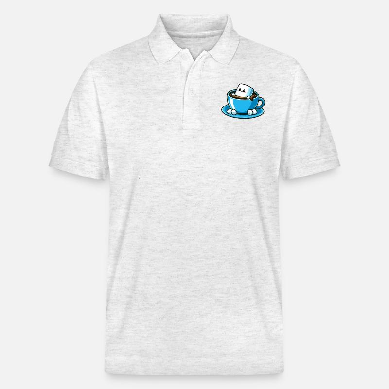 marshmallow - Stanley/Stella Unisex Bio-Poloshirt PREPSTER - Weiß meliert
