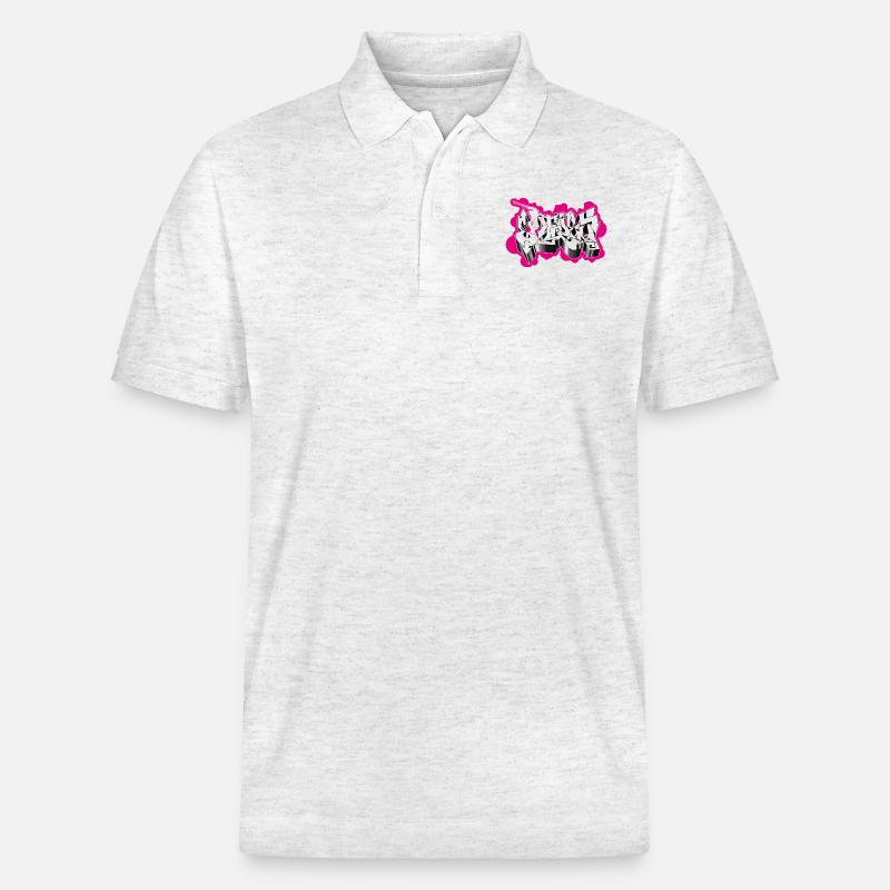 Extrem Graffiti - Stanley/Stella Unisex Bio-Poloshirt PREPSTER - Weiß meliert