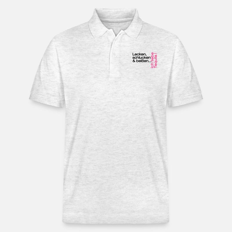tequilla - Stanley/Stella Unisex Bio-Poloshirt PREPSTER - Weiß meliert