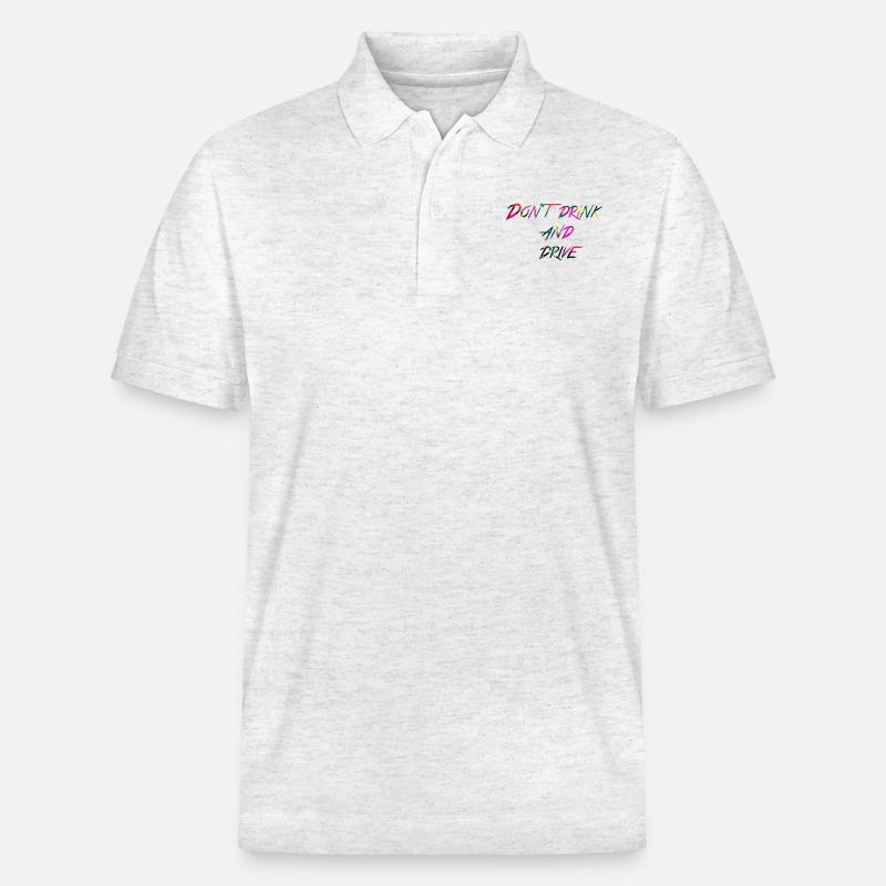 t boisson arc-en-Don et lecteur - Polo PREPSTER bio Stanley/Stella Unisexe - blanc chiné