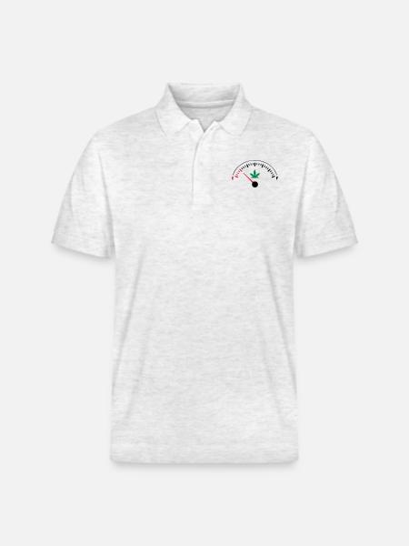EMPTY Ganja - Stanley/Stella Unisex Bio-Poloshirt PREPSTER - Weiß meliert