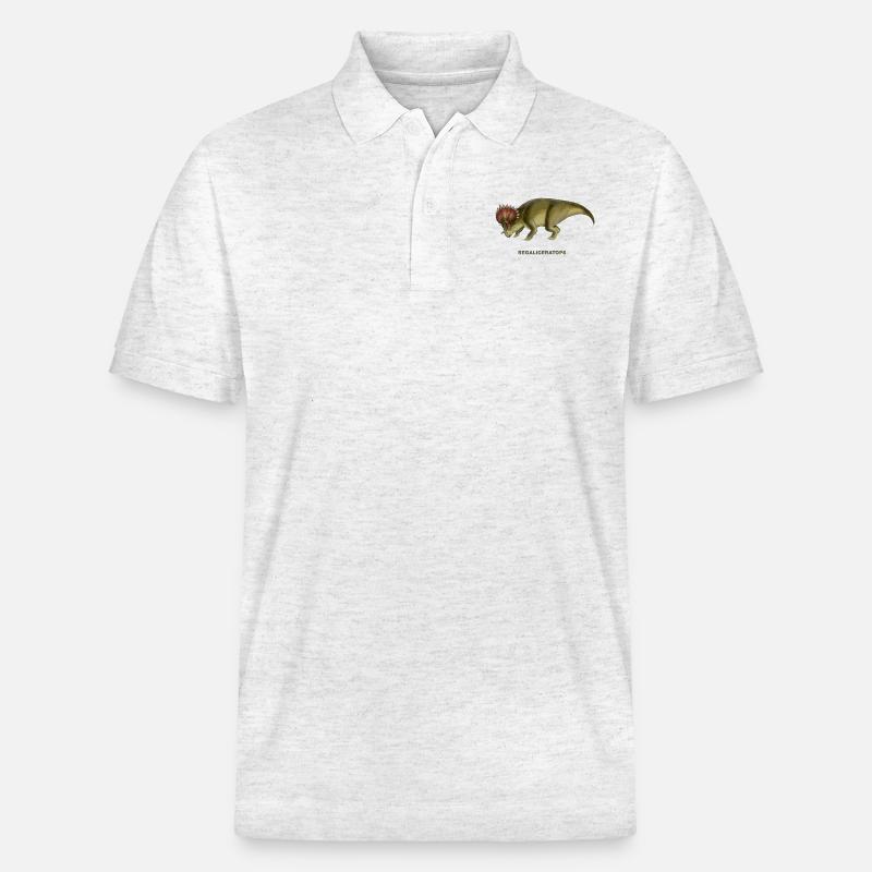 LICORICERATOPS - Stanley/Stella Unisex Bio-Poloshirt PREPSTER - Weiß meliert