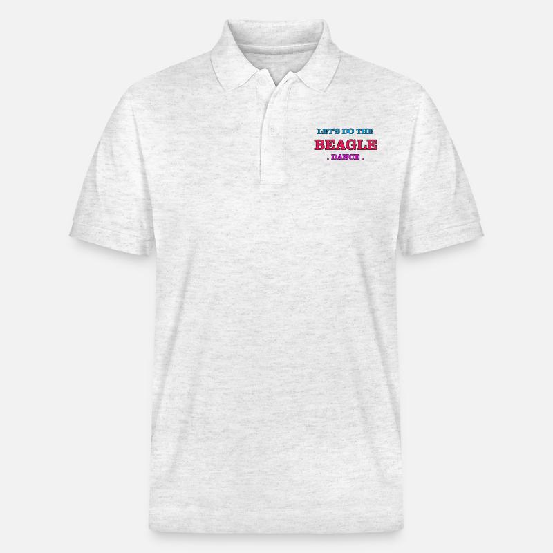 Manger, dormir, marcher, Beagle - Polo PREPSTER bio Stanley/Stella Unisexe - blanc chiné
