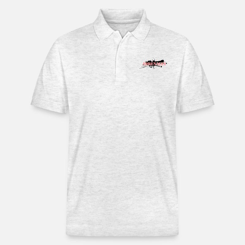 ADRENALINE - MUD - DRECK - Polo PREPSTER bio Stanley/Stella Unisexe - blanc chiné