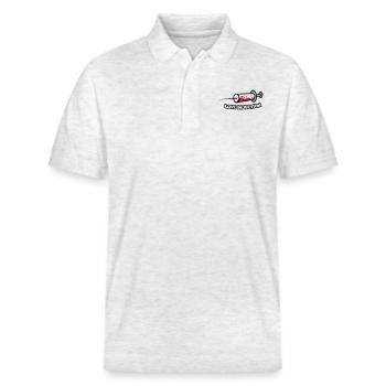 spritze_love_injection2 - Stanley/Stella Unisex Organic Polo Shirt PREPSTER - heather white - Front - Roxy (174cm) & Andy (188cm)
