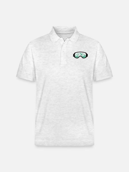 Ski goggles - Stanley/Stella Unisex Organic Polo Shirt PREPSTER - heather white