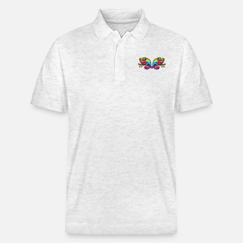 Bande dessinée Caméléon 2 - Polo PREPSTER bio Stanley/Stella Unisexe - blanc chiné