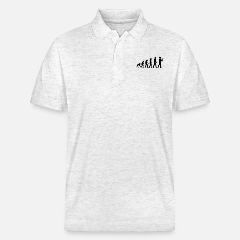 Lyravolution - Stanley/Stella Unisex Bio-Poloshirt PREPSTER - Weiß meliert