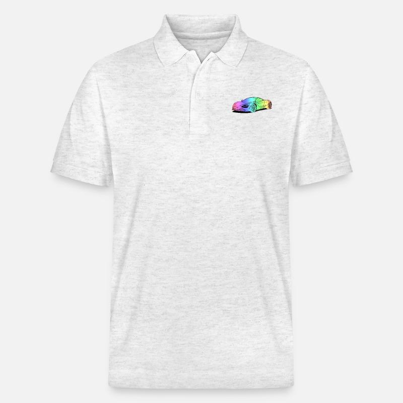 720s Coupe colourful - Polo PREPSTER bio Stanley/Stella Unisexe - blanc chiné
