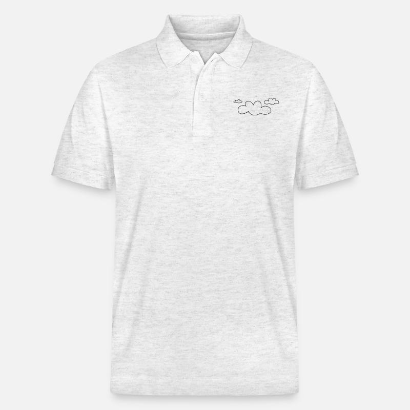 open_clouds - Polo PREPSTER bio Stanley/Stella Unisexe - blanc chiné