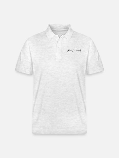 believe_in_yourself - Stanley/Stella Unisex Organic Polo Shirt PREPSTER - heather white