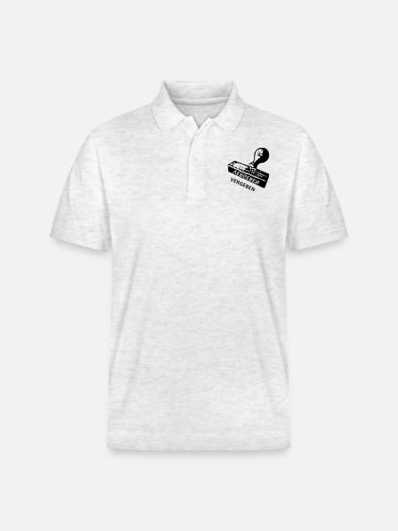 Vergeben - Stempel - Stanley/Stella Unisex Bio-Poloshirt PREPSTER - Weiß meliert