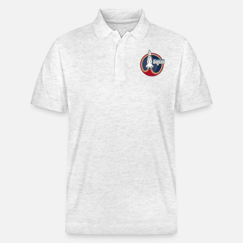 Buran Shuttle - Stanley/Stella Unisex Bio-Poloshirt PREPSTER - Weiß meliert