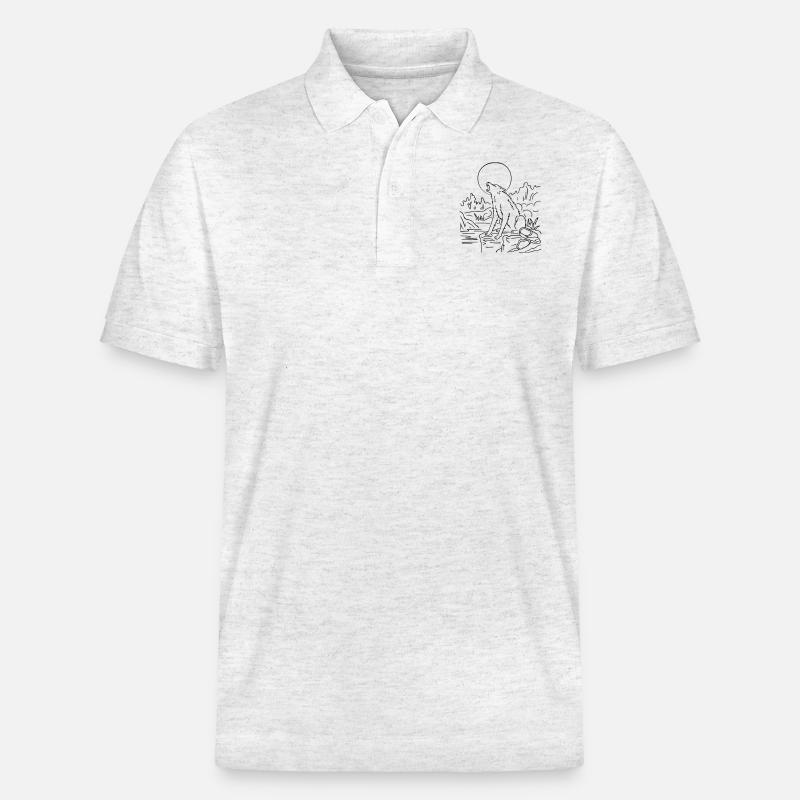 Wolf - Stanley/Stella Unisex Bio-Poloshirt PREPSTER - Weiß meliert