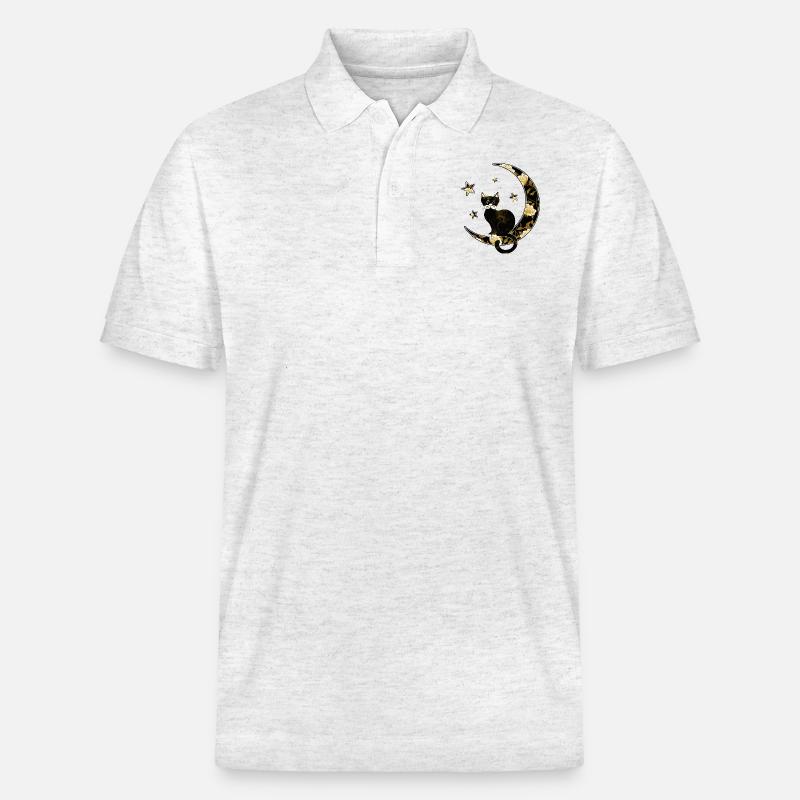 Chat - Polo PREPSTER bio Stanley/Stella Unisexe - blanc chiné