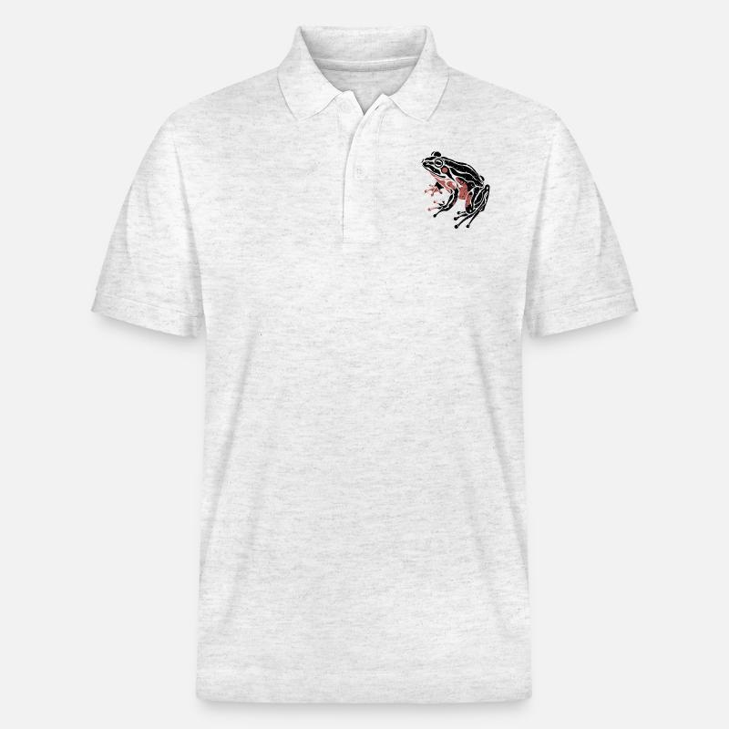 FROSCH - Stanley/Stella Unisex Bio-Poloshirt PREPSTER - Weiß meliert