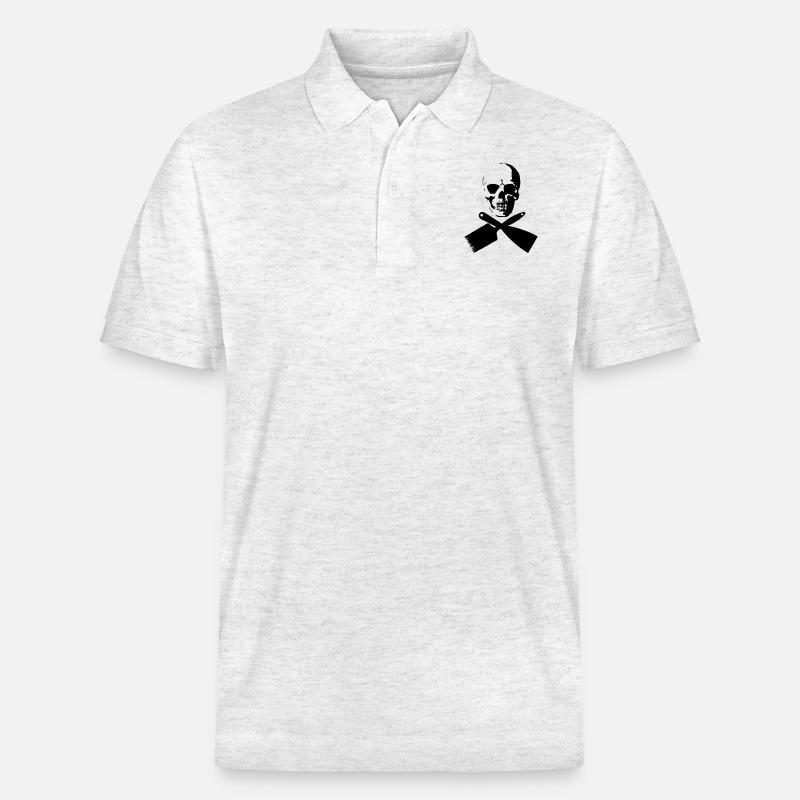 Maler - Stanley/Stella Unisex Bio-Poloshirt PREPSTER - Weiß meliert