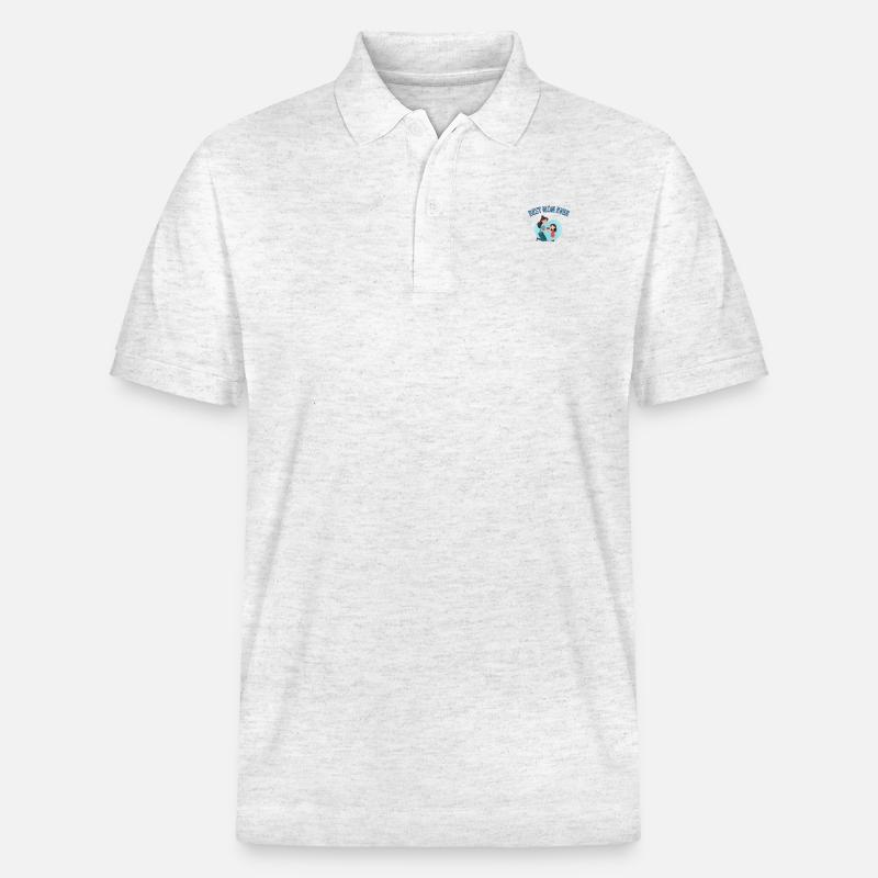 Beste Mama - Stanley/Stella Unisex Bio-Poloshirt PREPSTER - Weiß meliert