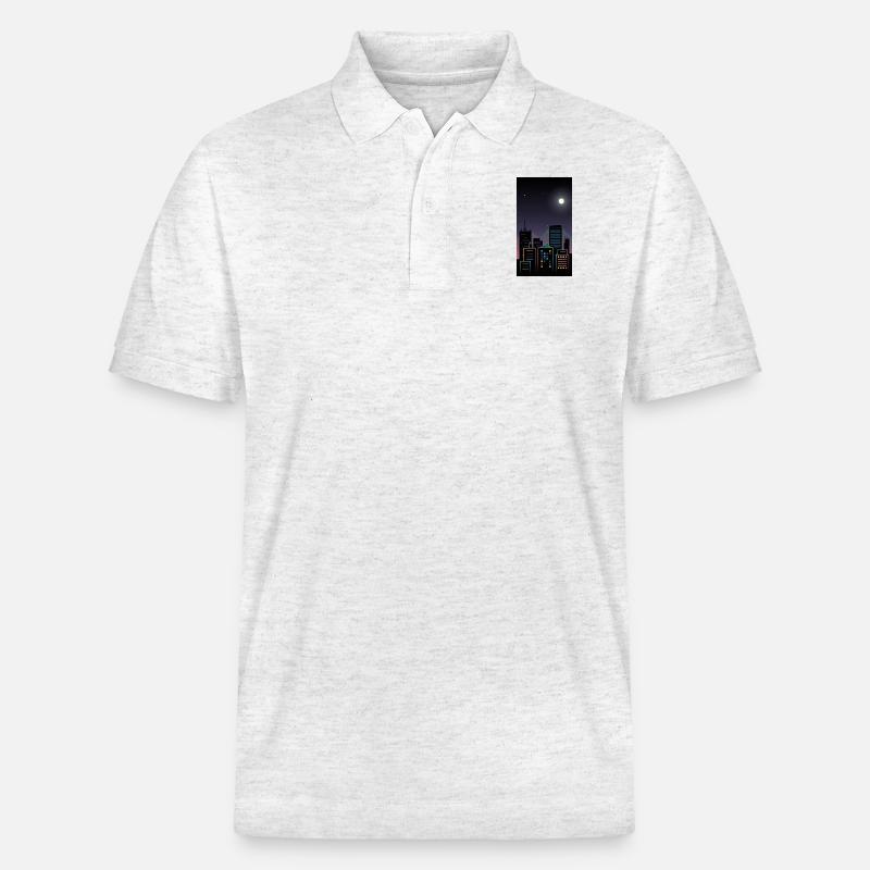 h4Ei5wbLTM6b37IDxxT9YA - Polo PREPSTER bio Stanley/Stella Unisexe - blanc chiné