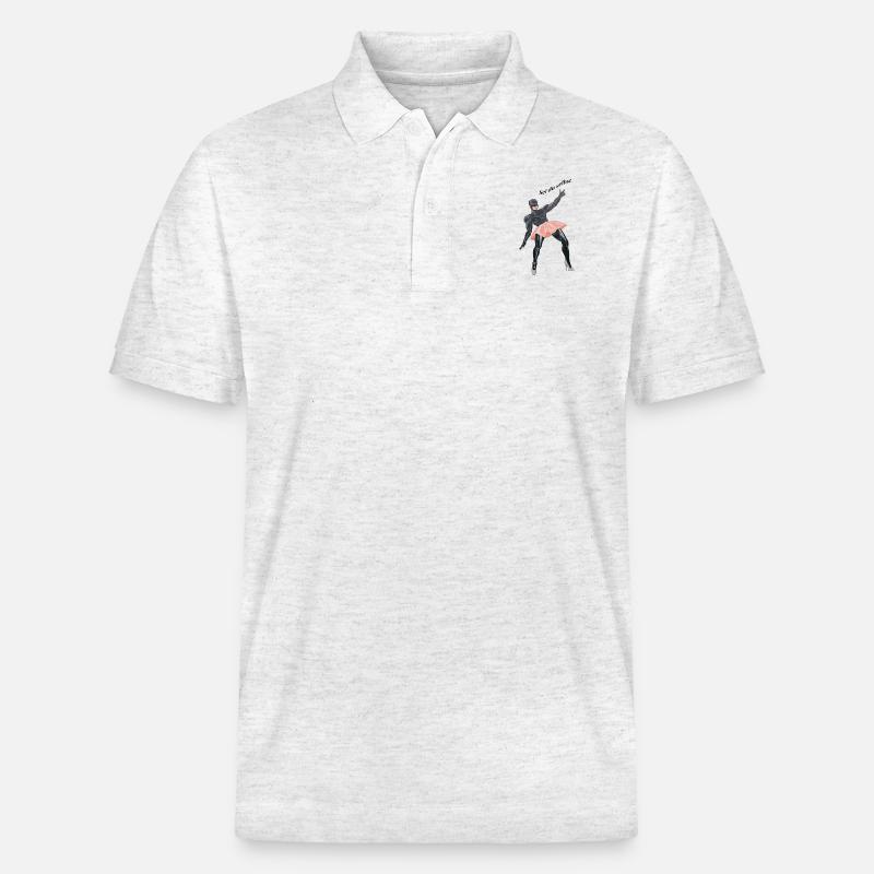 sei du selbst - Stanley/Stella Unisex Bio-Poloshirt PREPSTER - Weiß meliert