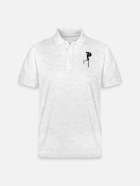 Inline Skater - Stanley/Stella Unisex Organic Polo Shirt PREPSTER - heather white