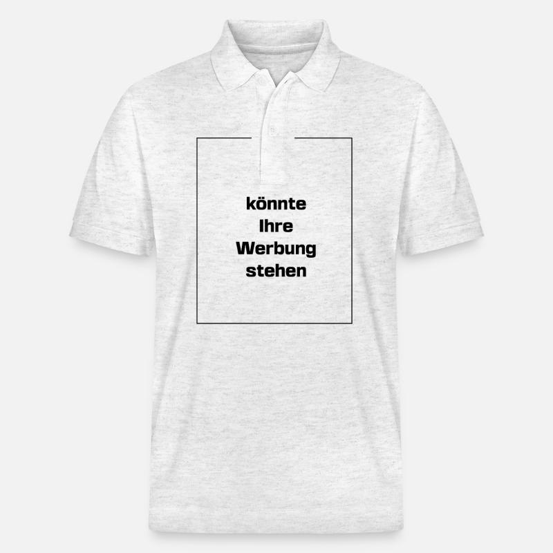 Hier könnte Ihre Werbung stehen! - Stanley/Stella Unisex Bio-Poloshirt PREPSTER - Weiß meliert