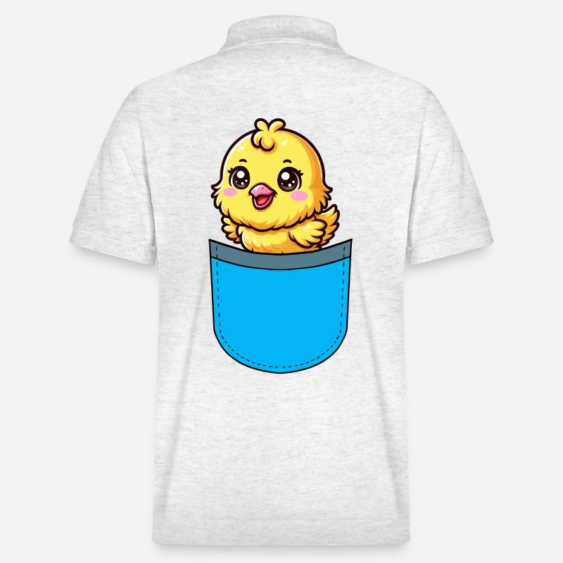 Poulet de Pâques Chicks - Polo PREPSTER bio Stanley/Stella Unisexe - blanc chiné