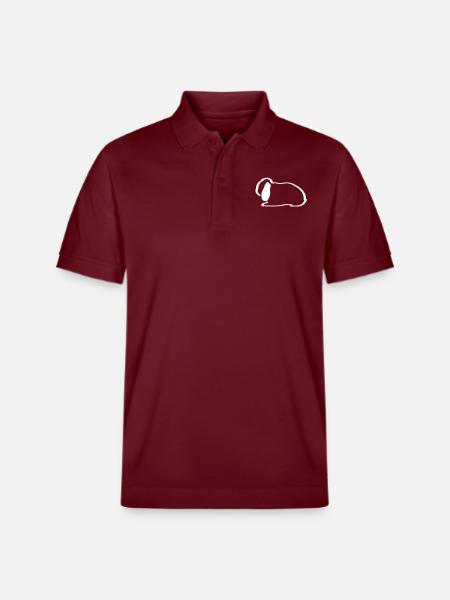NHD kontur Dwarf Lop Lop øre nHD hase - Stanley/Stella PREPSTER økologisk unisex poloshirt - burgunder-rød