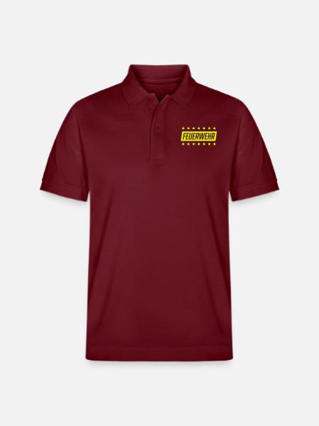 fire brigade - Stanley/Stella Unisex Organic Polo Shirt PREPSTER - burgundy
