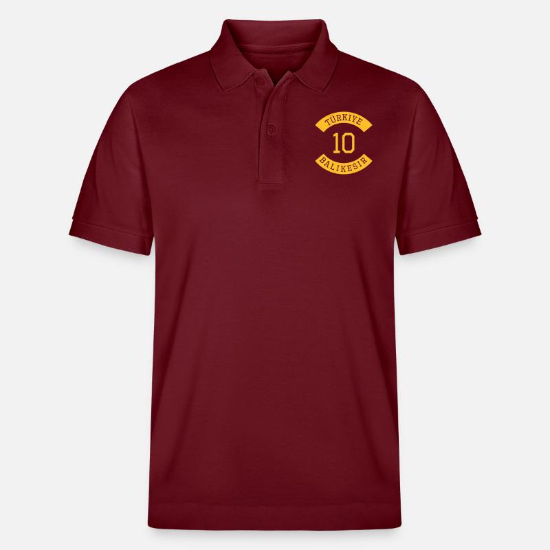turkiye_10 - Stanley/Stella Unisex Bio-Poloshirt PREPSTER - Burgunderrot