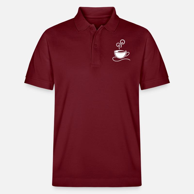 Café Kaffee - Polo PREPSTER bio Stanley/Stella Unisexe - bordeaux