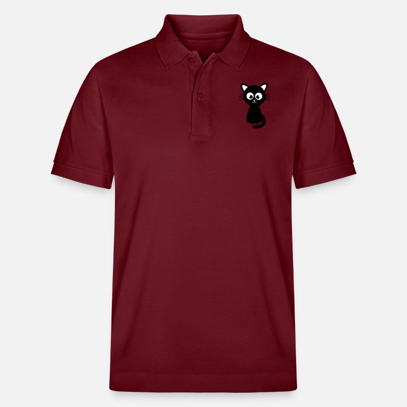 Funny sweet cat - Polo PREPSTER bio Stanley/Stella Unisexe - bordeaux