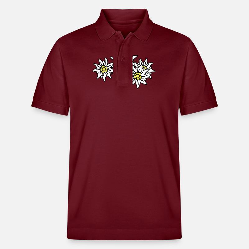 edelweiss - Stanley/Stella Unisex Bio-Poloshirt PREPSTER - Burgunderrot