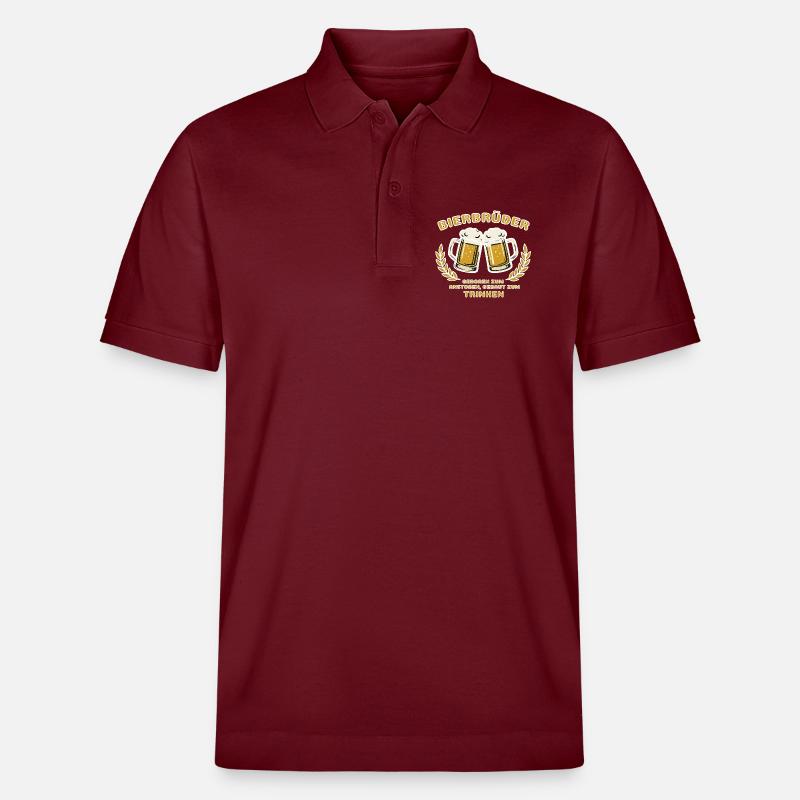 Bierbrüder - Stanley/Stella Unisex Bio-Poloshirt PREPSTER - Burgunderrot
