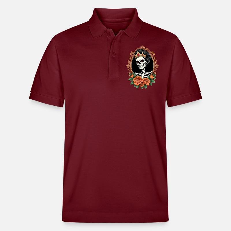 skullqueen - Stanley/Stella Unisex Bio-Poloshirt PREPSTER - Burgunderrot