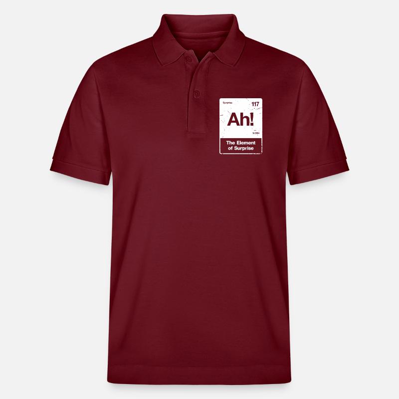 Ah! Element Überraschung - Stanley/Stella Unisex Bio-Poloshirt PREPSTER - Burgunderrot