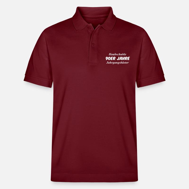 Schule - Stanley/Stella Unisex Bio-Poloshirt PREPSTER - Burgunderrot