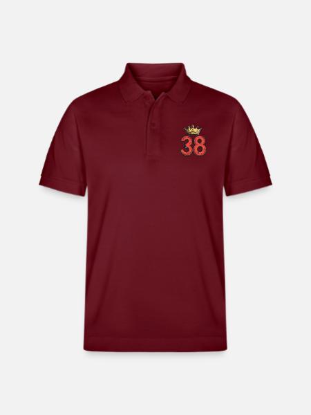 38 Number Krone - Stanley/Stella Unisex Organic Polo Shirt PREPSTER - burgundy