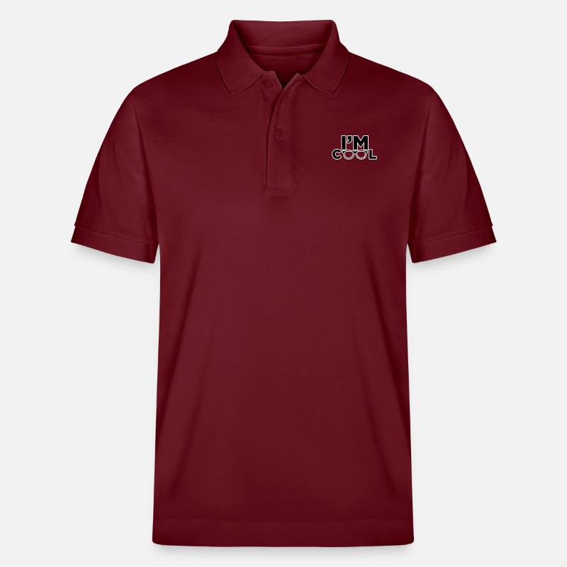 Ich bin cool - Stanley/Stella Unisex Bio-Poloshirt PREPSTER - Burgunderrot