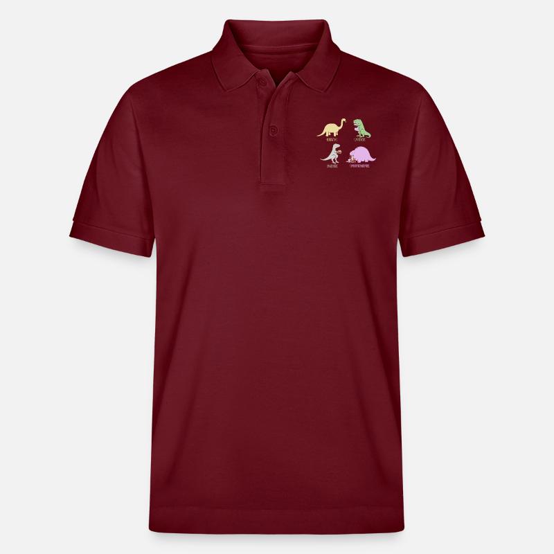 Omnomnivore - Stanley/Stella Unisex Bio-Poloshirt PREPSTER - Burgunderrot