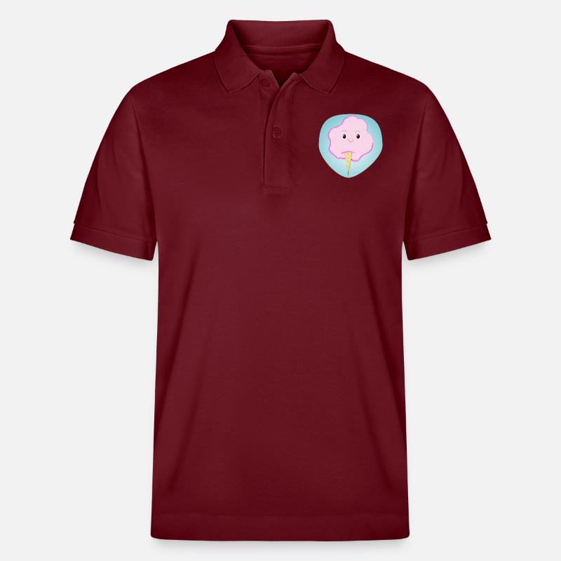 Fröhliche Zuckerwatte - Geschenk - Geschenkidee - Stanley/Stella Unisex Bio-Poloshirt PREPSTER - Burgunderrot
