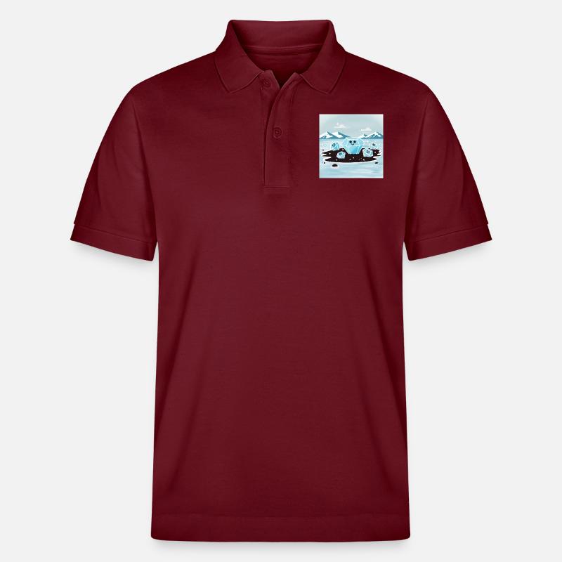 Diamantener Strand - Stanley/Stella Unisex Bio-Poloshirt PREPSTER - Burgunderrot
