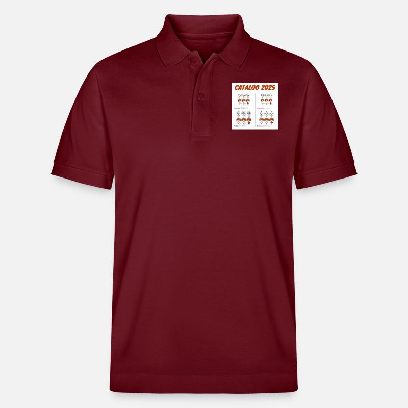 Mädchen 1 - Stanley/Stella Unisex Bio-Poloshirt PREPSTER - Burgunderrot
