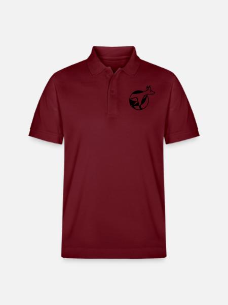 Fox Hole Front Part Front Burrow Go Out - Stanley/Stella Unisex Organic Polo Shirt PREPSTER - burgundy